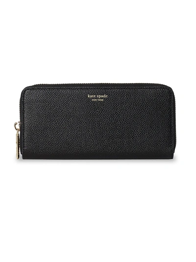 Shop Kate Spade Margaux Leather Wallet In Black