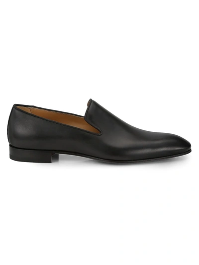 Shop Christian Louboutin Dandelion Leather Loafers In Black