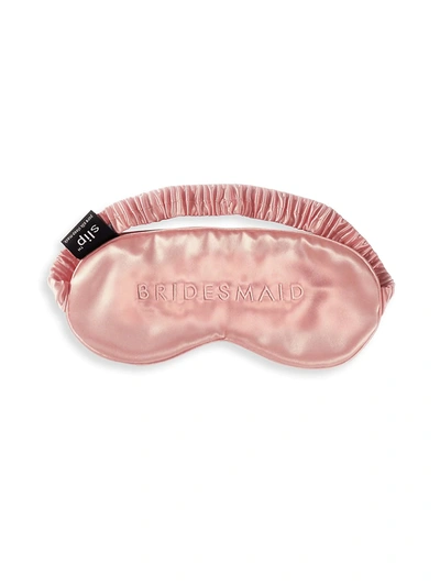 Shop Slip Bridesmaid Sleep Mask In Pink