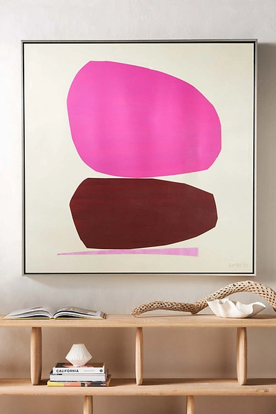 Shop Susan Hable For Soicher Marin Sunset Wall Art In Pink