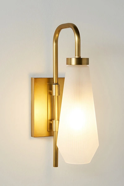 Shop Anthropologie Cormac Sconce In Gold