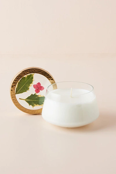 Shop Rosy Rings Floral Press Candle By  In Green Size M