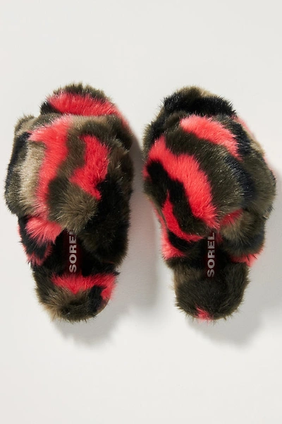 Shop Sorel Mail Run Slippers In Green