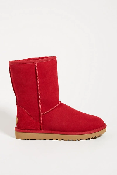 Shop Ugg Classic Short Ii Boots In Red