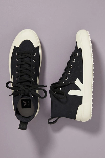 Shop Veja Nova High-top Sneakers In Black