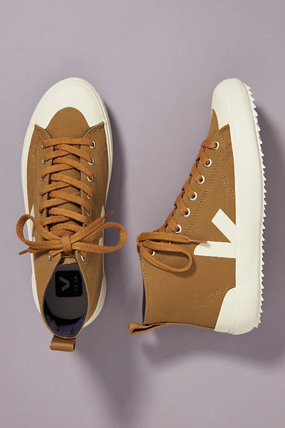 Shop Veja Nova High-top Sneakers In Yellow