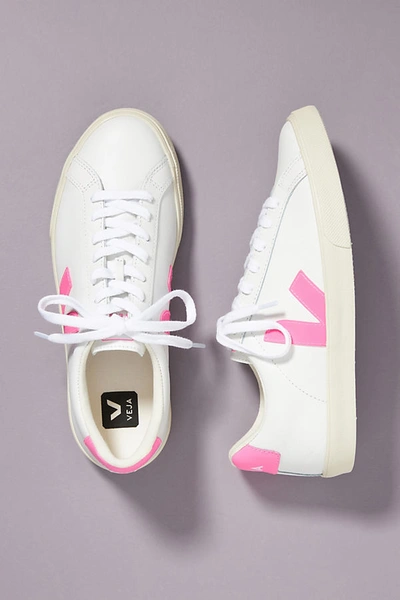 Shop Veja Esplar Low-top Sneakers In Pink