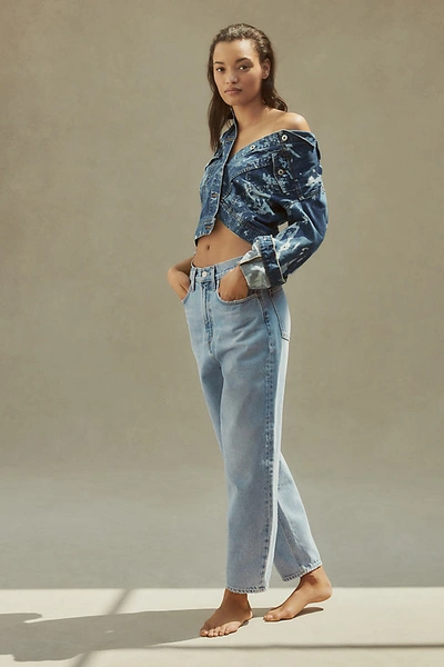 Shop Agolde Ultra High-rise Balloon-leg Relaxed Jeans In Blue