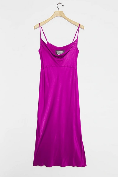 Shop Anthropologie Elyse Bias Slip Dress In Purple
