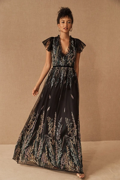 ml Monique Lhuillier Jayelle Dress In Black | ModeSens
