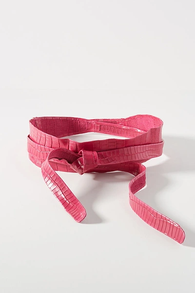 Shop Ada Classic Wrap Belt In Pink