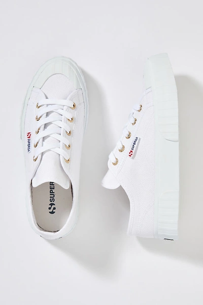 Shop Superga Cotu Sneakers In White