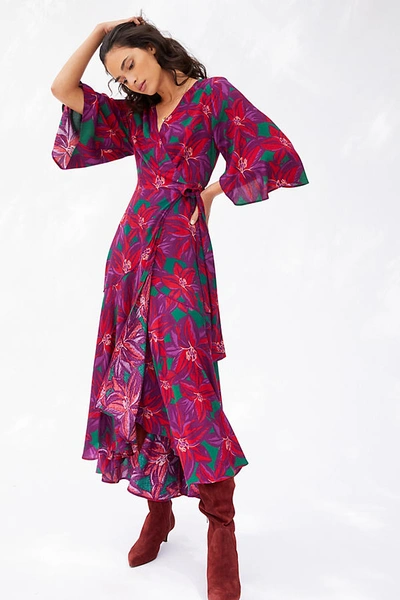 Shop Farm Rio Vieques Wrap Maxi Dress In Assorted