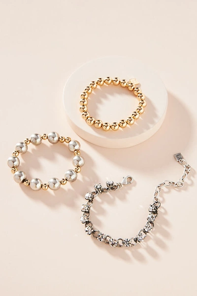 Shop Dannijo Brynn Bracelet Set In Silver