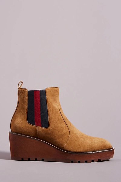 Shop Cecelia New York Chelsea Boots In Yellow
