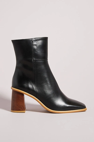Shop Alohas Square-toe Ankle Boots In Black