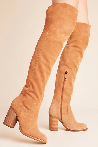 Shop Kelsi Dagger Brooklyn Logan Over-the-knee Boots In Yellow