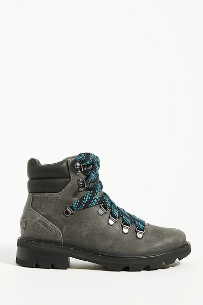 Shop Sorel Lennox Hiker Boots In Grey