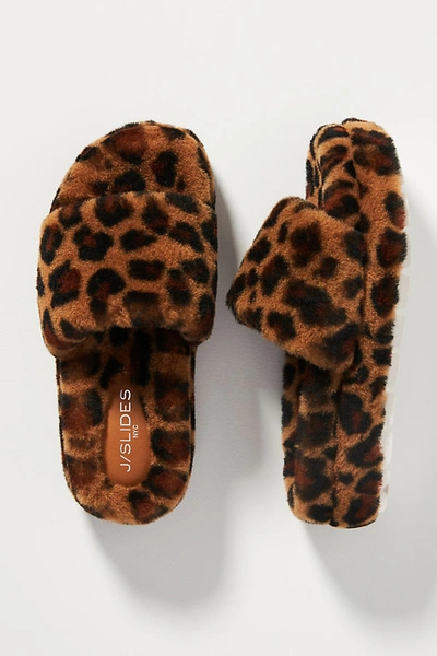 Shop J/slides Bryce Shearling Slippers In Assorted