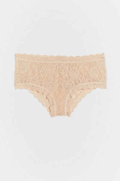 Shop Hanky Panky Signature Lace Hipster Briefs In Beige