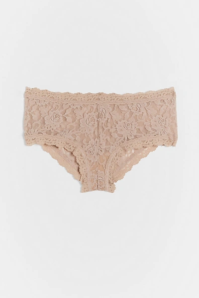 Shop Hanky Panky Signature Lace Hipster Briefs In Beige