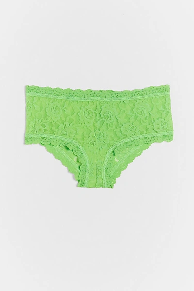 Shop Hanky Panky Signature Lace Hipster Briefs In Green