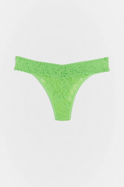 Shop Hanky Panky Signature Lace Thong In Green
