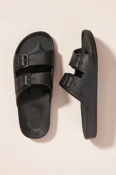 Shop Freedom Moses Sandals In Black