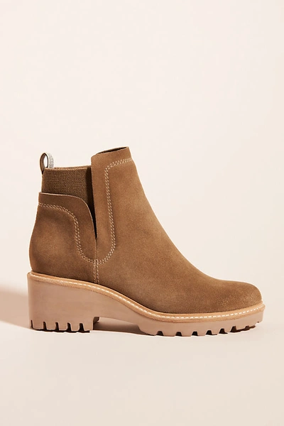 Shop Dolce Vita Huey Suede Chelsea Boots In Green