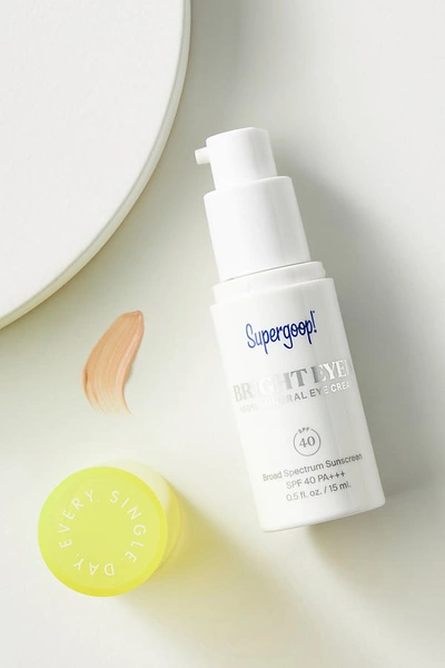 Shop Supergoop ! Spf 40 Bright-eyed Mineral Eye Cream In White