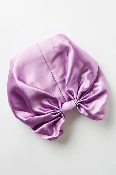 Shop Silke London Silk Hair Wrap In Purple