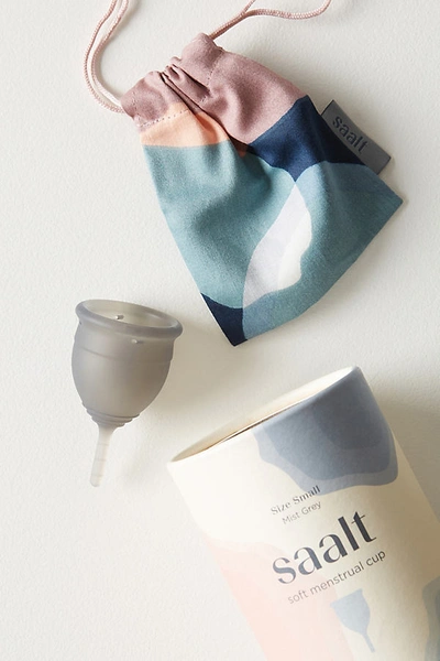 Shop Saalt Regular Soft Menstrual Cup In Grey