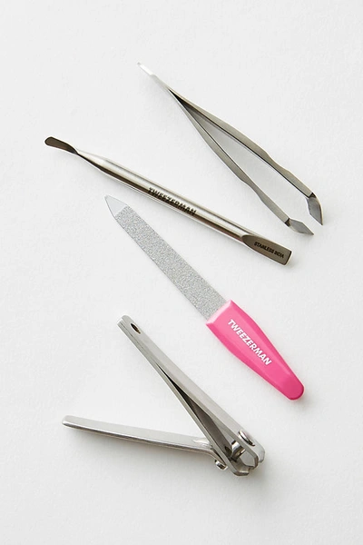 Shop Tweezerman Mini Nail Rescue Kit In Pink