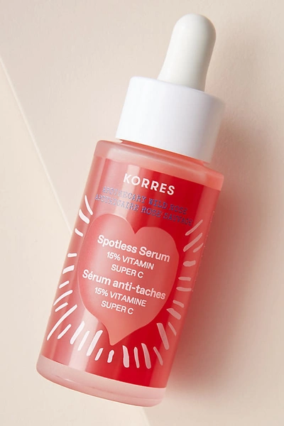 Shop Korres Apothecary Wild Rose 15% Vitamin C Spotless Serum In Pink