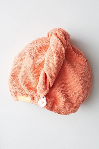 Shop Aquis Rapid Dry Lisse Hair Towel In Orange