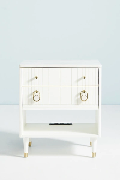 Shop Anthropologie Marcelle Charging Nightstand In White
