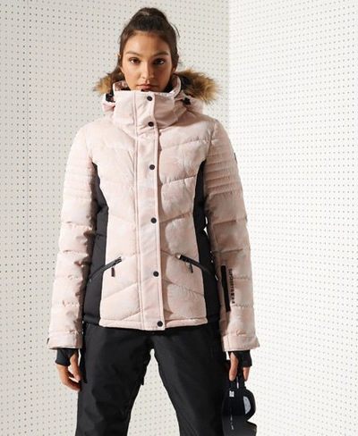Superdry Women's Sport Snow Luxe Puffer Jacket Gold In Nocolor | ModeSens