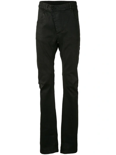 Shop 11 By Boris Bidjan Saberi Straight-leg Coated Trousers In Black