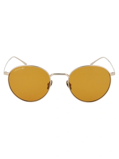 Shop Lacoste L202spc Sunglasses In 718 Light Gold