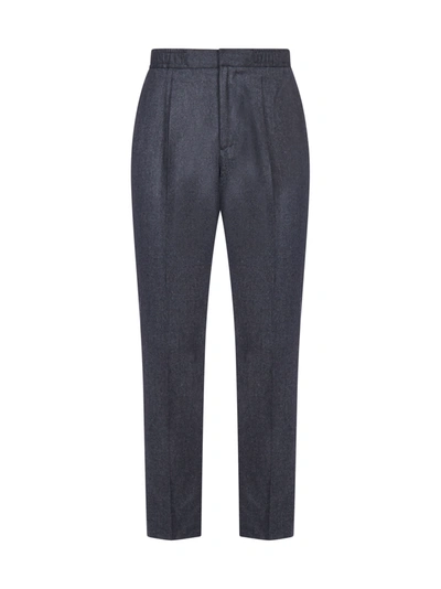Shop Officine Generale Tailored Wool Trousers In Grey