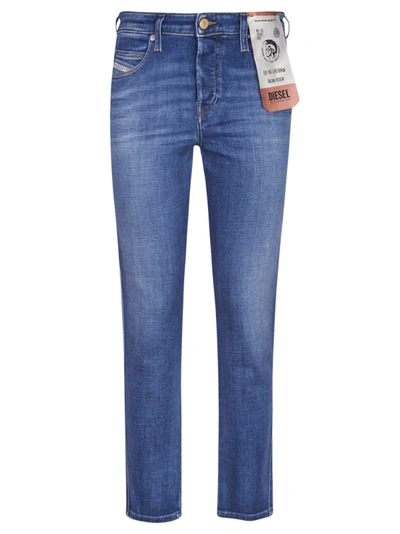 Shop Diesel Babhila Jeans In Blue