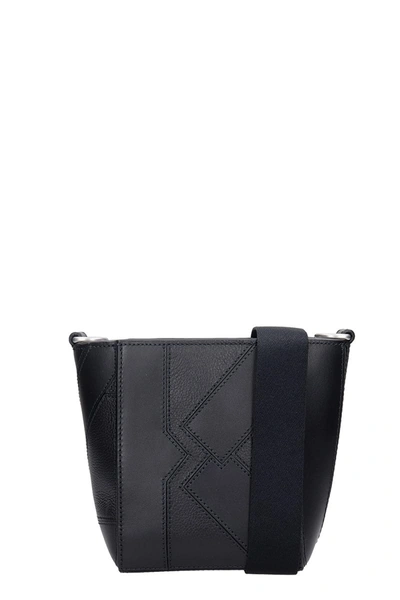 Shop Kenzo Kube Nano Shoulder Bag In Black Leather