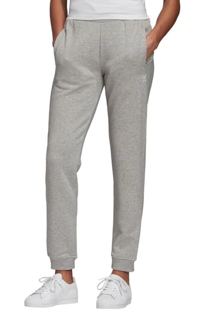 Shop Adidas Originals Knit Track Pants In Medium Grey Heather