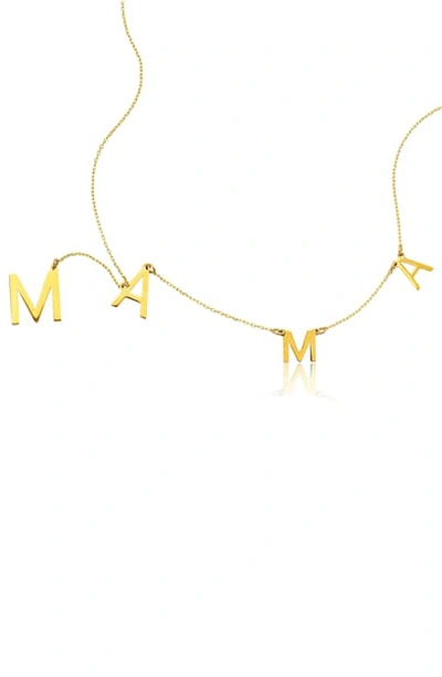 Shop Adornia Mama Lariat Necklace In Yellow