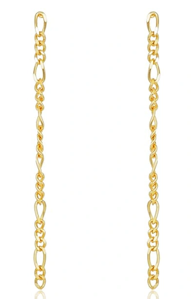 Shop Adornia Figaro Chain Drop Earrings In Yellow