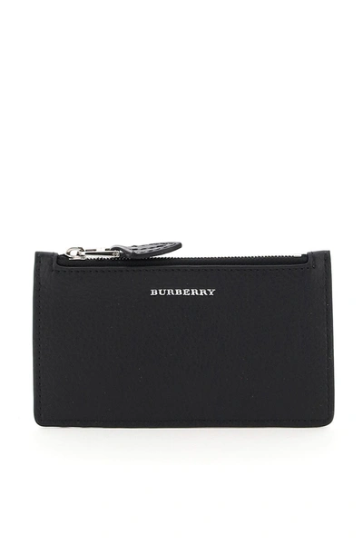 Shop Burberry Somerset Card Holder In Black