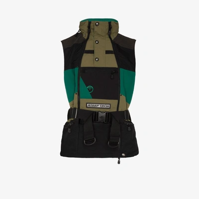 Shop The North Face Green Steep Tech Apogee Padded Vest