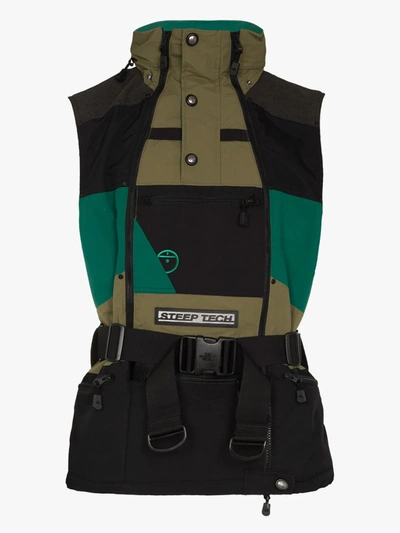 Shop The North Face Green Steep Tech Apogee Padded Vest