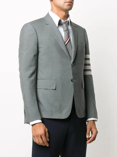 Shop Thom Browne 4-bar Wool Blazer In 035 Med Grey