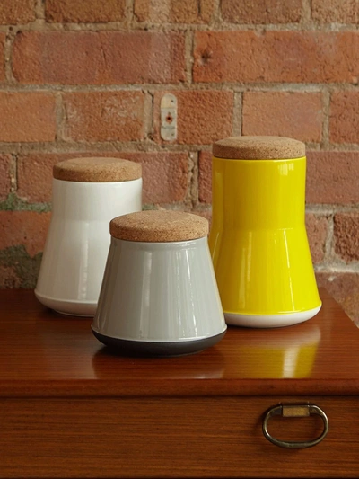 Shop Established & Sons Store Ceramic Jar (18cm) In Grey